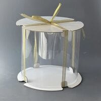 Коробка для торта ТУБУС 24*24см белая 