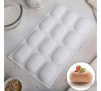Силиконовая форма для муссовых пирожных "Батончик" 12 ячеек