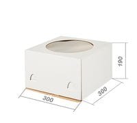 Коробка для торта с окном 30*30*19см