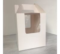 Коробка для торта/кулича/домика 15*15*18см с окном
