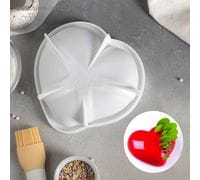 Силиконовая форма для муссовых тортов "Сердце фигурное" 