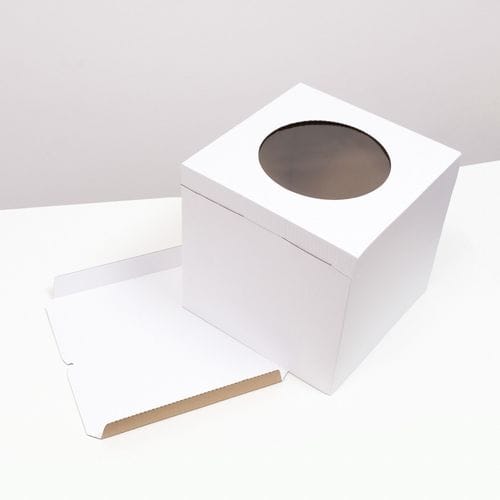 Коробка для торта 30*30*45см с ОКНОМ